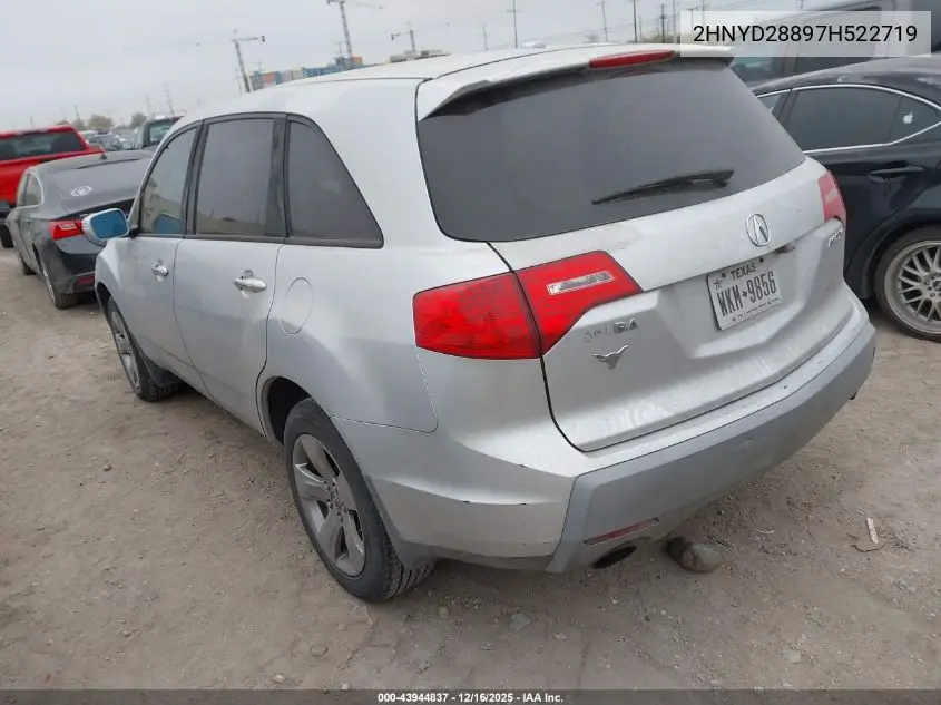 2HNYD28897H522719 2007 Acura Mdx Sport Package