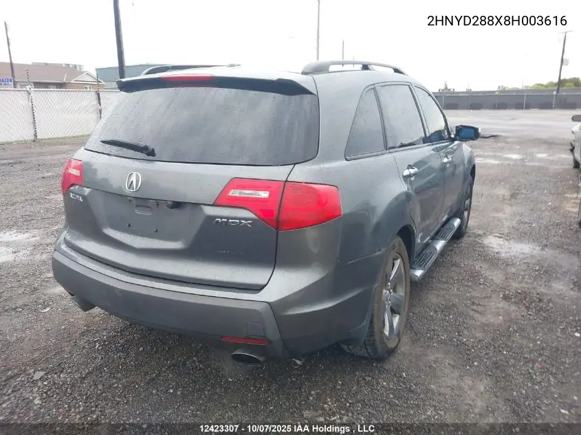 2HNYD288X8H003616 2008 Acura Mdx Sport