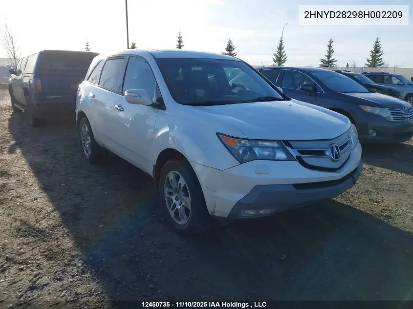 2HNYD28298H002209 2008 Acura Mdx