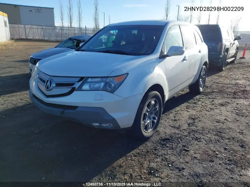 2HNYD28298H002209 2008 Acura Mdx