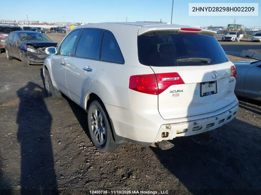 2HNYD28298H002209 2008 Acura Mdx