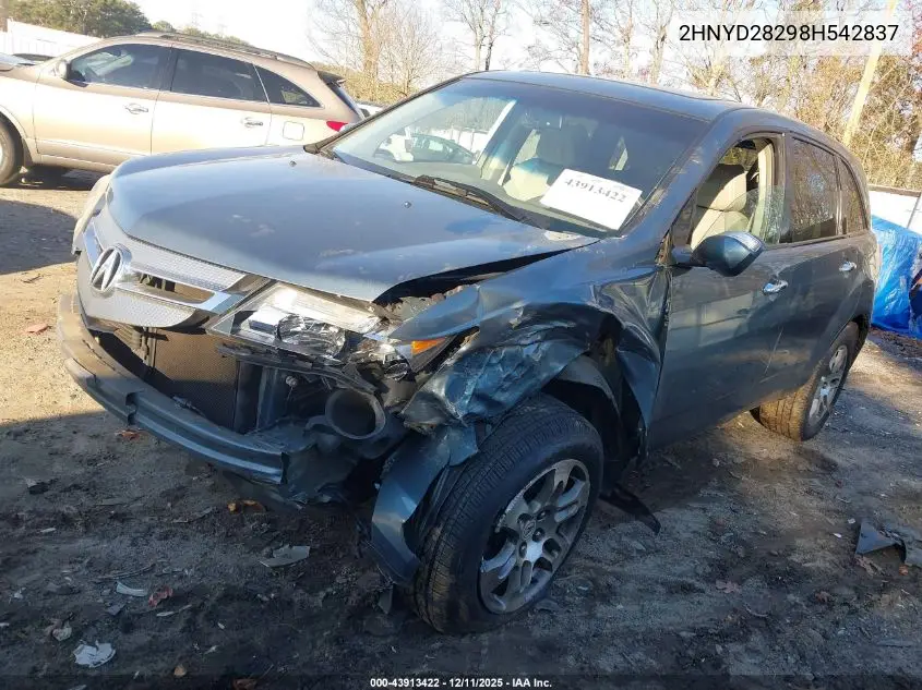 2HNYD28298H542837 2008 Acura Mdx