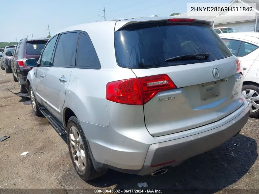 2HNYD28669H511842 2009 Acura Mdx Technology Package