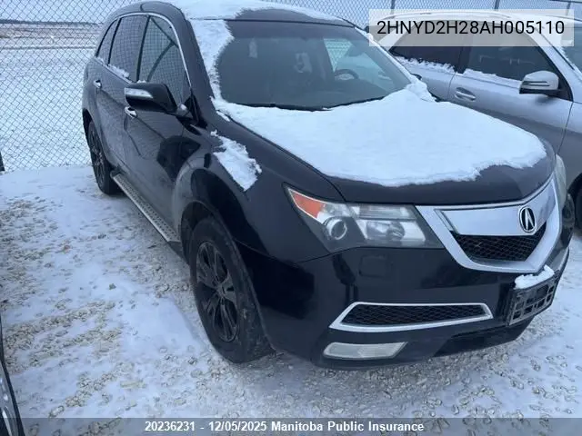 2HNYD2H28AH005110 2010 Acura Mdx