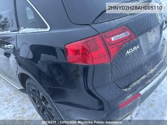 2HNYD2H28AH005110 2010 Acura Mdx
