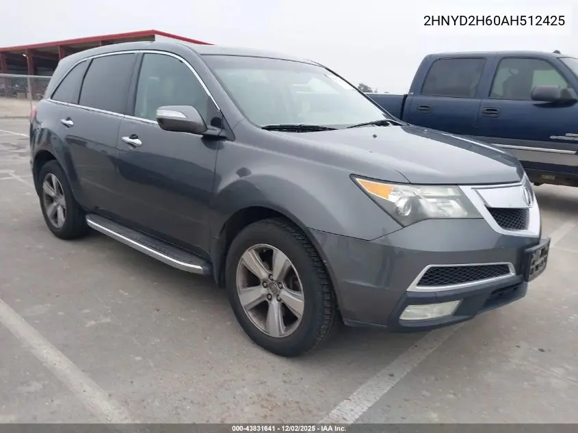 2HNYD2H60AH512425 2010 Acura Mdx Technology Package