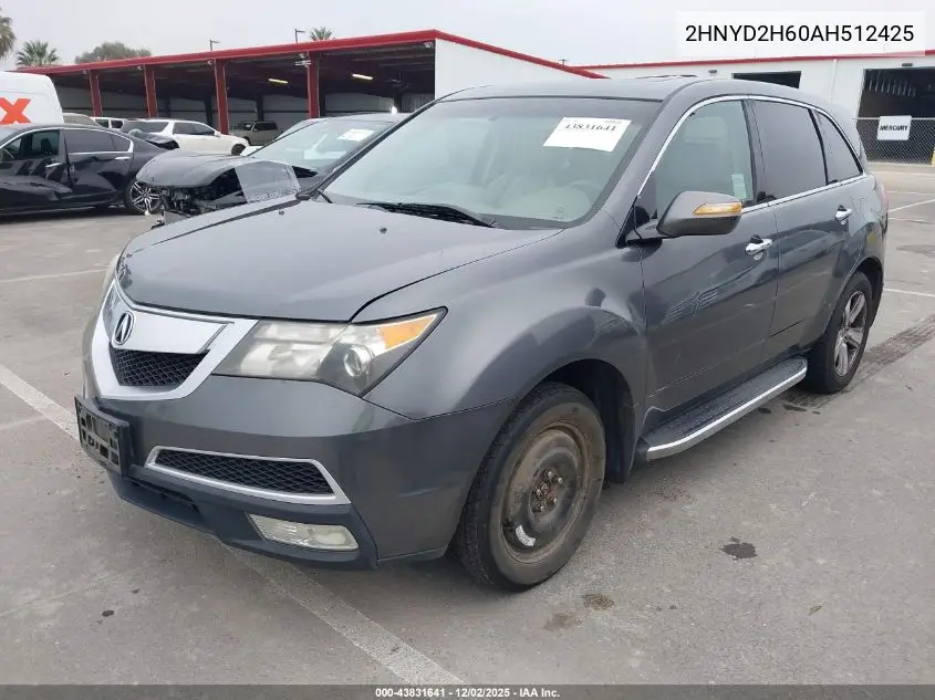 2HNYD2H60AH512425 2010 Acura Mdx Technology Package