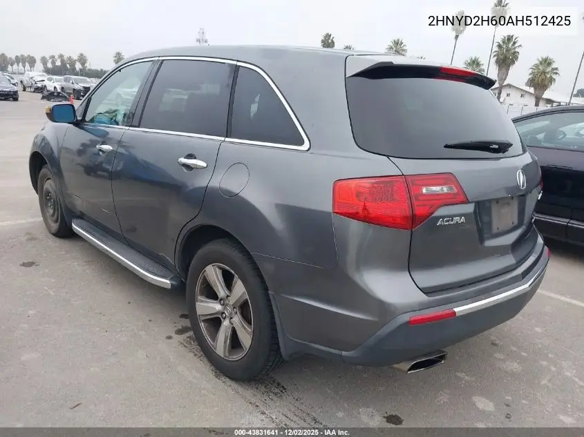 2HNYD2H60AH512425 2010 Acura Mdx Technology Package