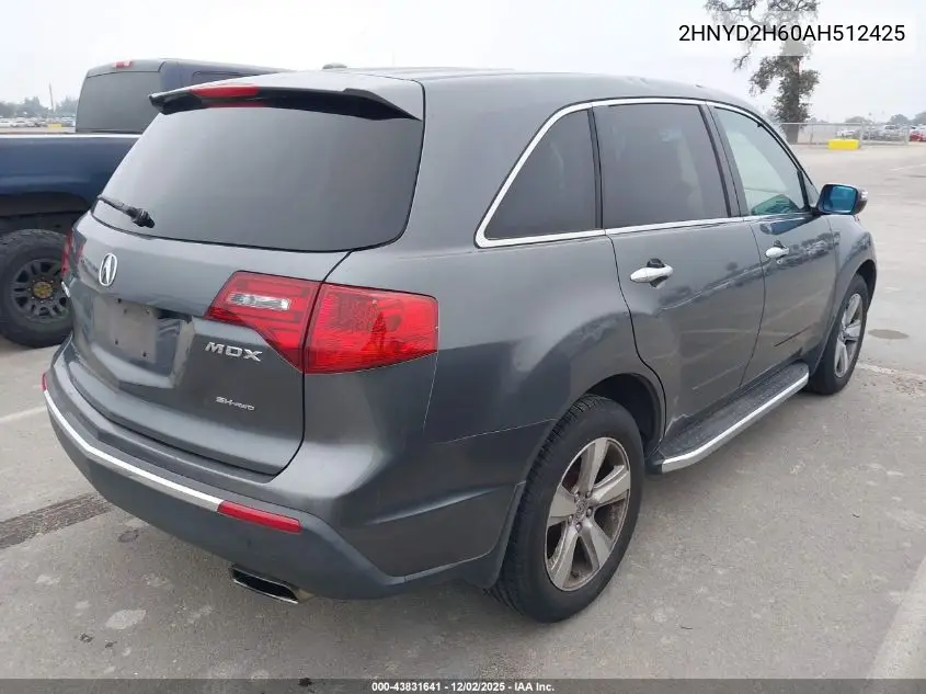 2HNYD2H60AH512425 2010 Acura Mdx Technology Package