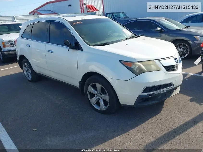 2HNYD2H27AH515433 2010 Acura Mdx