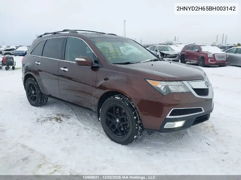 2HNYD2H65BH003142 2011 Acura Mdx Technology