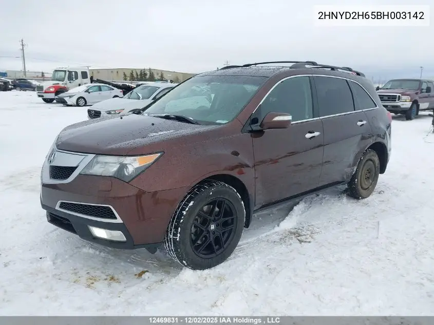 2HNYD2H65BH003142 2011 Acura Mdx Technology