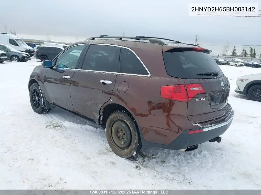 2HNYD2H65BH003142 2011 Acura Mdx Technology