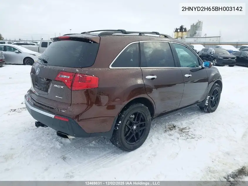 2HNYD2H65BH003142 2011 Acura Mdx Technology