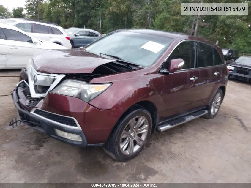 2HNYD2H54BH515479 2011 Acura Mdx Advance Package