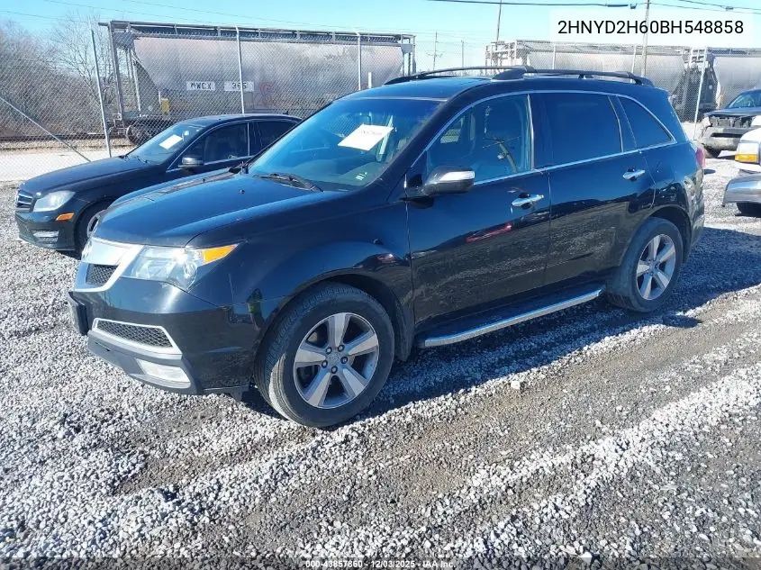 2HNYD2H60BH548858 2011 Acura Mdx Technology Package
