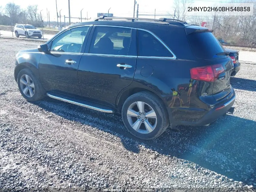 2HNYD2H60BH548858 2011 Acura Mdx Technology Package