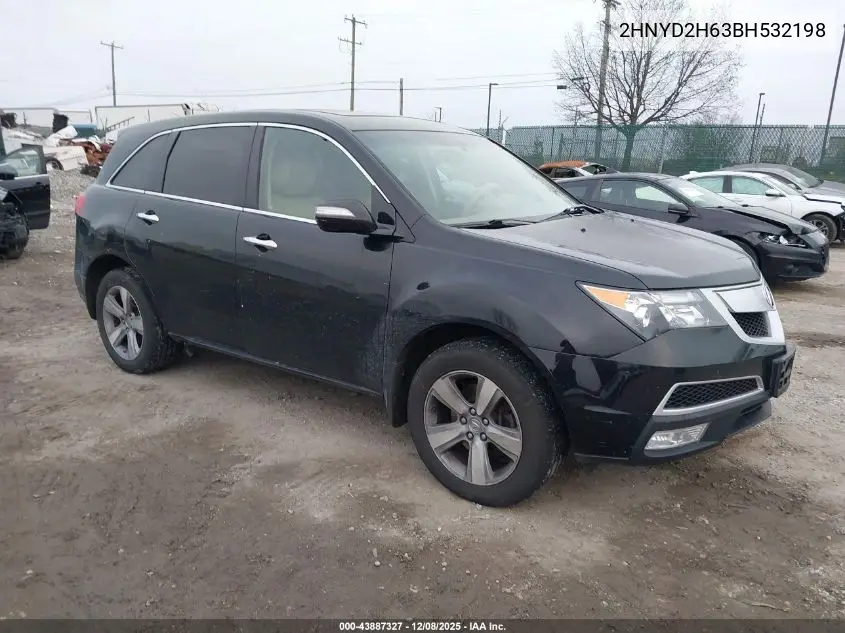 2HNYD2H63BH532198 2011 Acura Mdx Technology Package