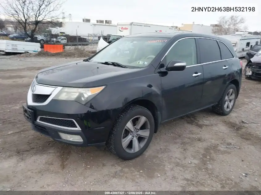 2HNYD2H63BH532198 2011 Acura Mdx Technology Package