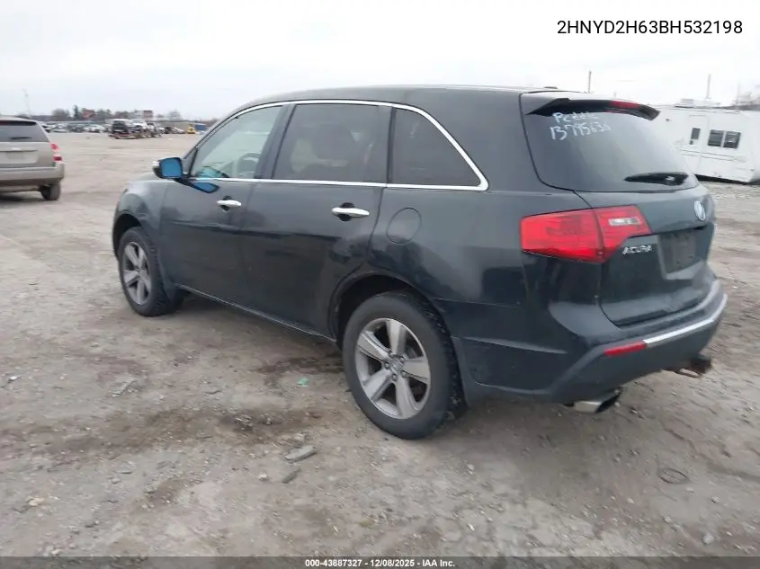 2HNYD2H63BH532198 2011 Acura Mdx Technology Package