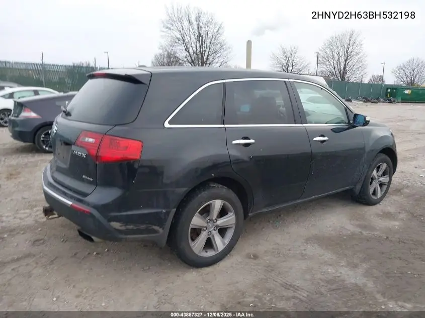 2HNYD2H63BH532198 2011 Acura Mdx Technology Package