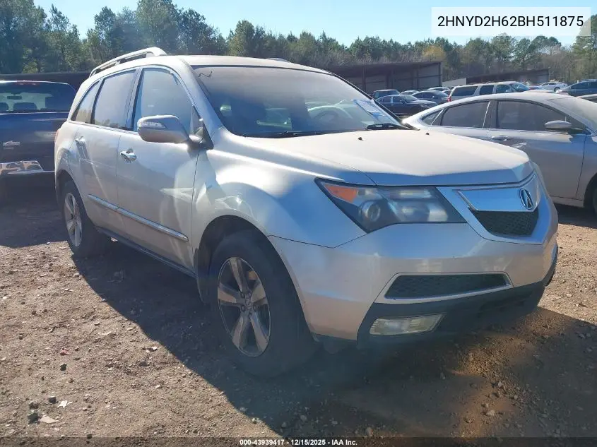 2HNYD2H62BH511875 2011 Acura Mdx Technology Package