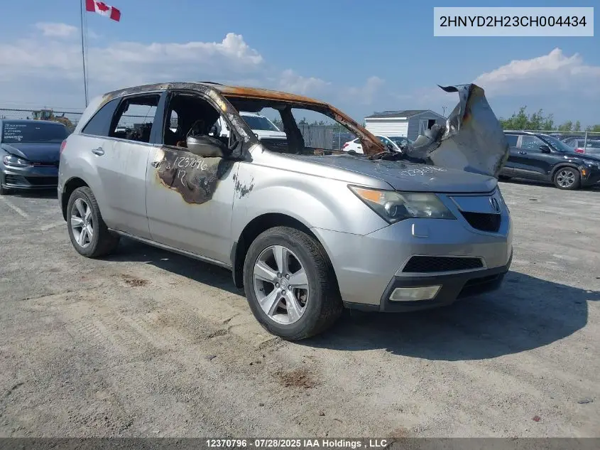 2HNYD2H23CH004434 2012 Acura Mdx