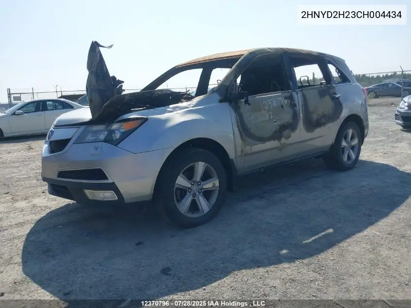 2HNYD2H23CH004434 2012 Acura Mdx