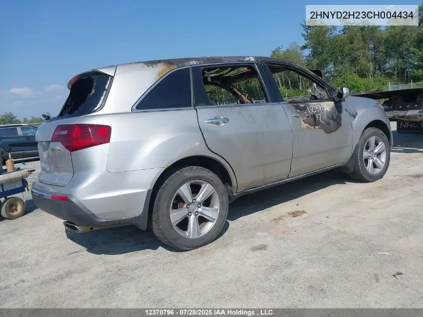 2HNYD2H23CH004434 2012 Acura Mdx