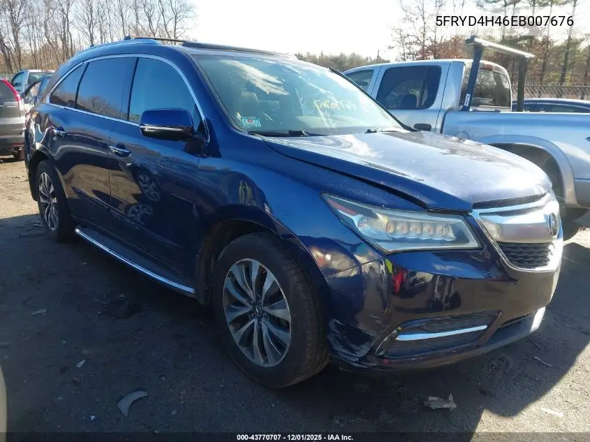 5FRYD4H46EB007676 2014 Acura Mdx Technology Package