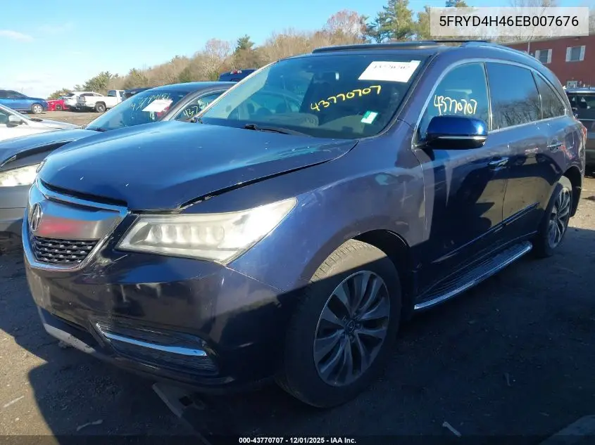 5FRYD4H46EB007676 2014 Acura Mdx Technology Package