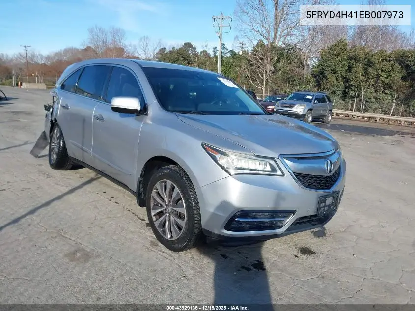 5FRYD4H41EB007973 2014 Acura Mdx Technology Package