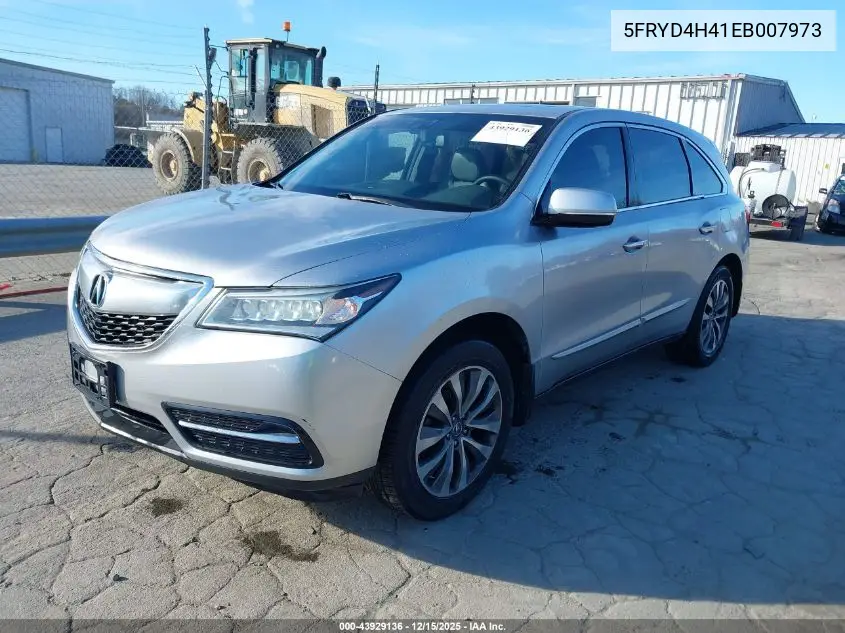 5FRYD4H41EB007973 2014 Acura Mdx Technology Package