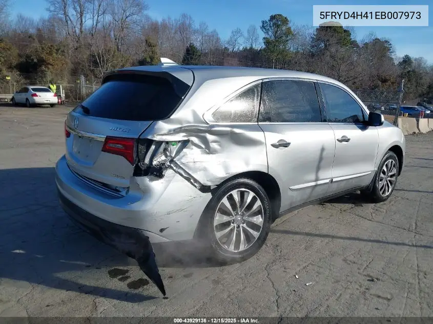 5FRYD4H41EB007973 2014 Acura Mdx Technology Package