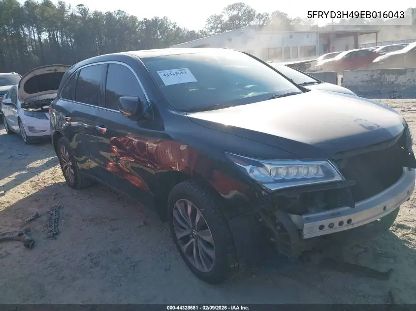 5FRYD3H49EB016043 2014 Acura Mdx Technology Package