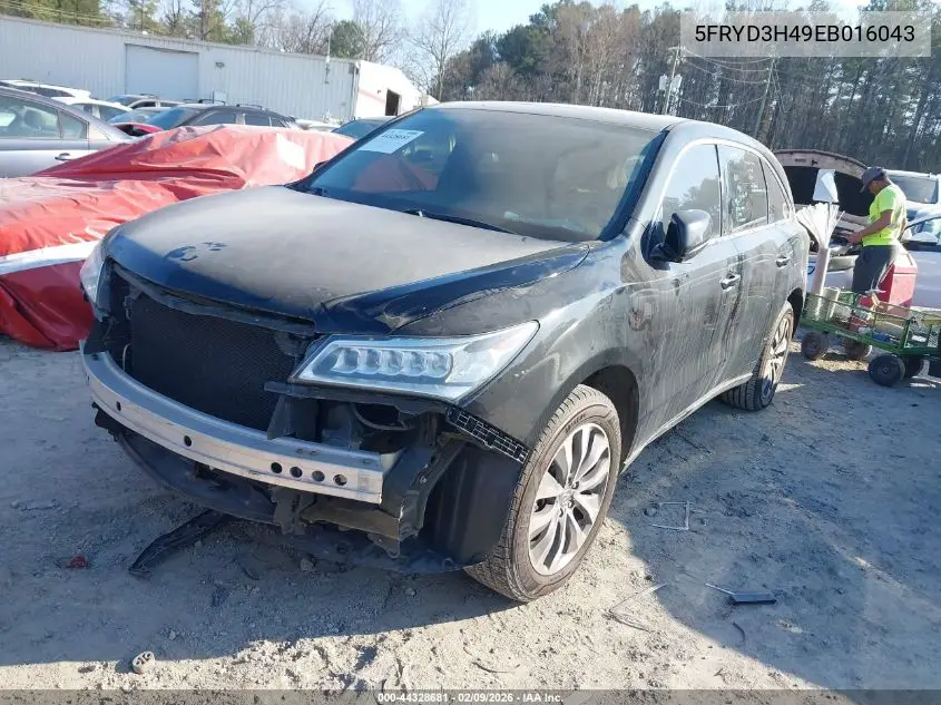 5FRYD3H49EB016043 2014 Acura Mdx Technology Package
