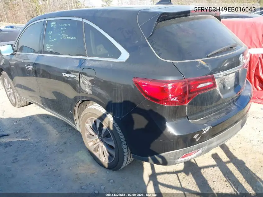 5FRYD3H49EB016043 2014 Acura Mdx Technology Package