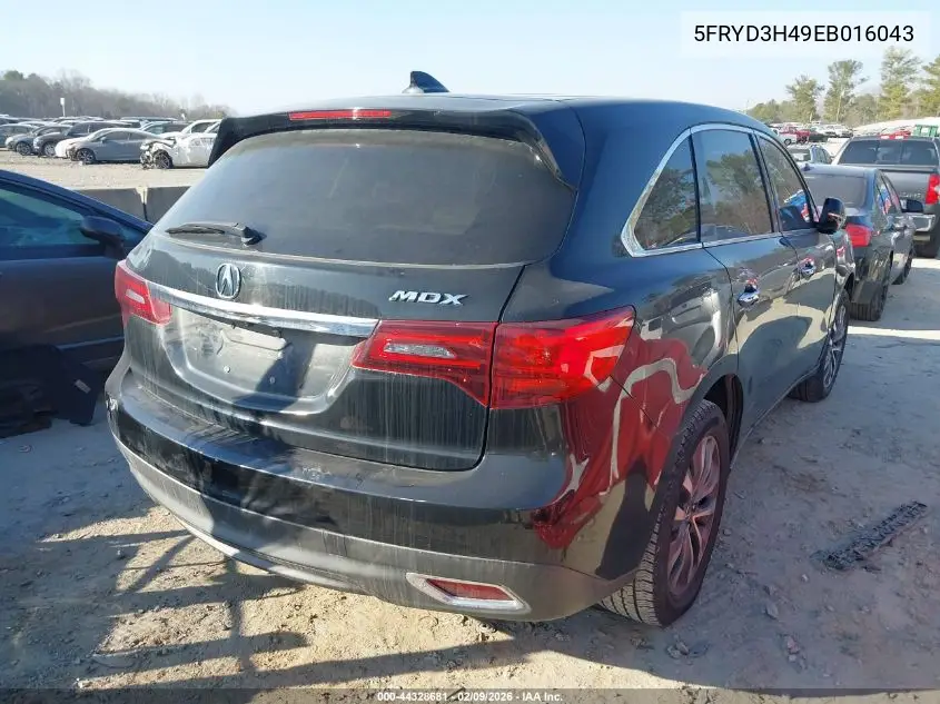 5FRYD3H49EB016043 2014 Acura Mdx Technology Package