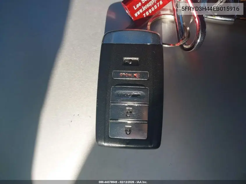 2014 Acura Mdx Technology Package VIN: 5FRYD3H44EB015916 Lot: 44376949