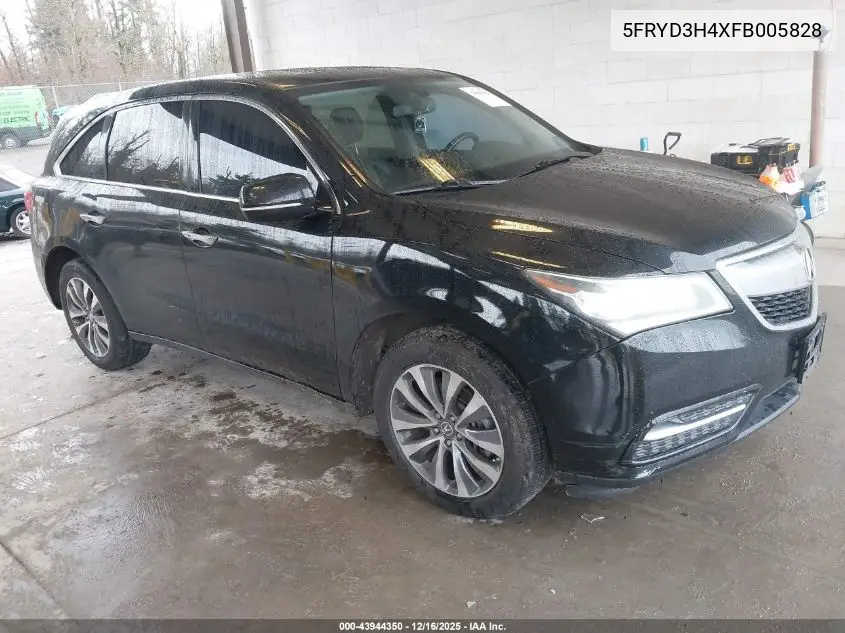 5FRYD3H4XFB005828 2015 Acura Mdx Technology Package