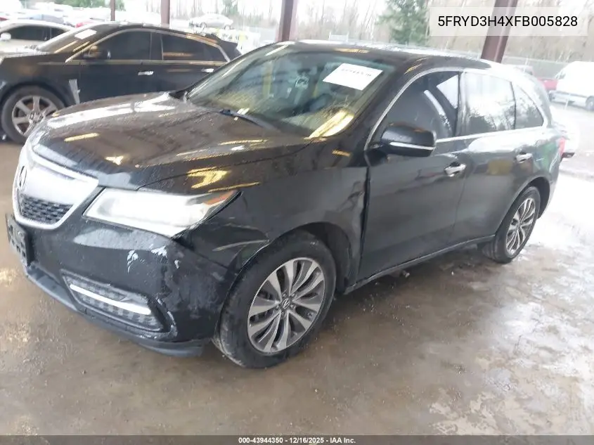 5FRYD3H4XFB005828 2015 Acura Mdx Technology Package