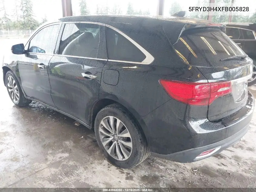 5FRYD3H4XFB005828 2015 Acura Mdx Technology Package
