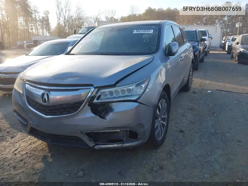 5FRYD3H68GB007659 2016 Acura Mdx Technology Entertainment Packages/Technology, Entertainment Acurawatch Plus Packages