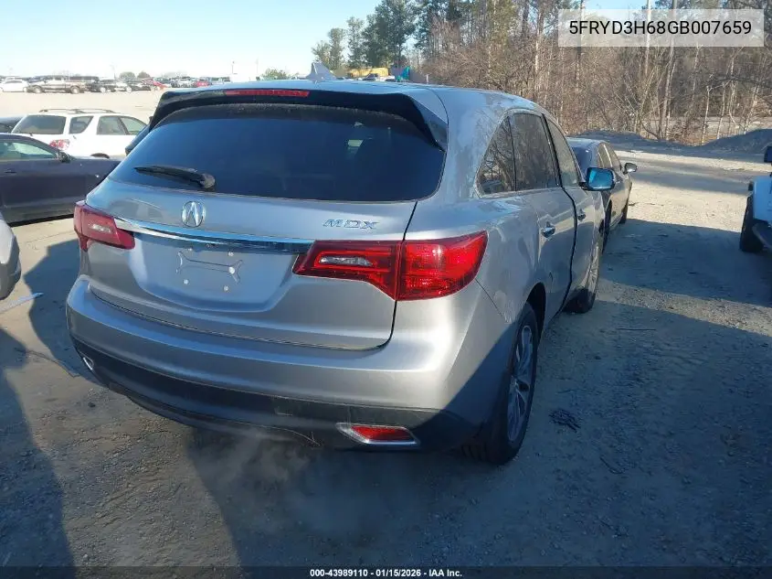 5FRYD3H68GB007659 2016 Acura Mdx Technology Entertainment Packages/Technology, Entertainment Acurawatch Plus Packages