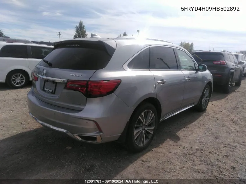 5FRYD4H09HB502892 2017 Acura Mdx