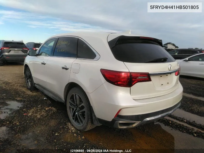 5FRYD4H41HB501805 2017 Acura Mdx Navi