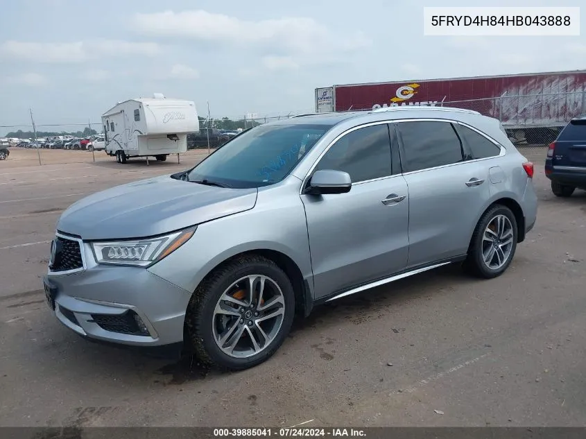 5FRYD4H84HB043888 2017 Acura Mdx Advance Package