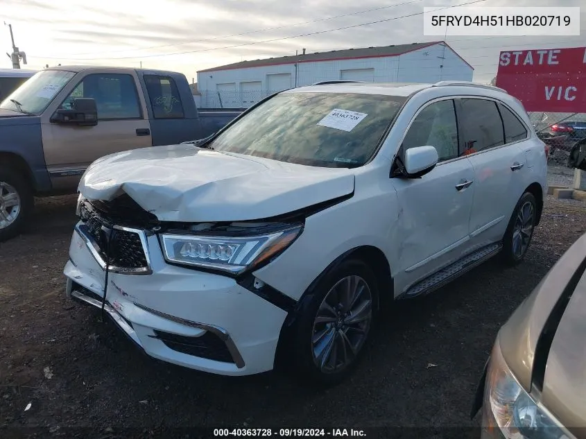 5FRYD4H51HB020719 2017 Acura Mdx Technology Package