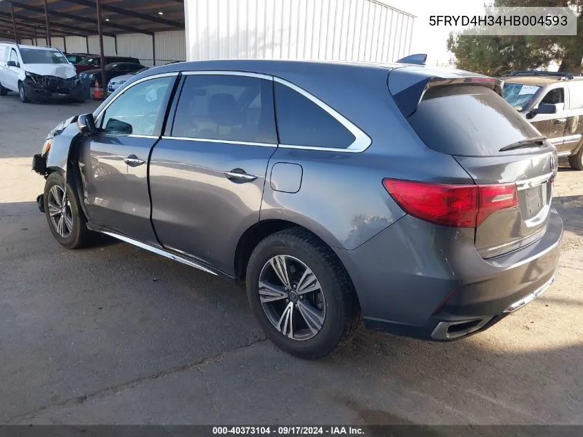 5FRYD4H34HB004593 2017 Acura Mdx