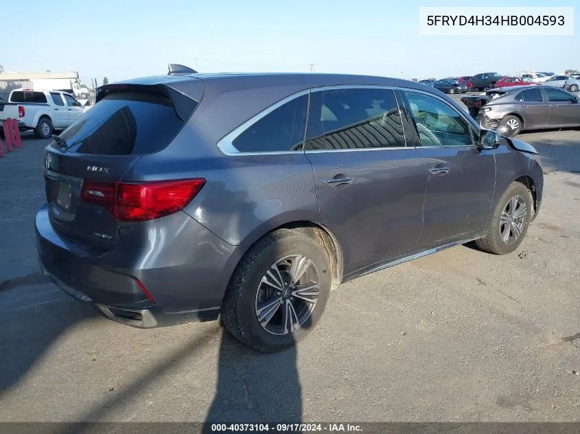 5FRYD4H34HB004593 2017 Acura Mdx